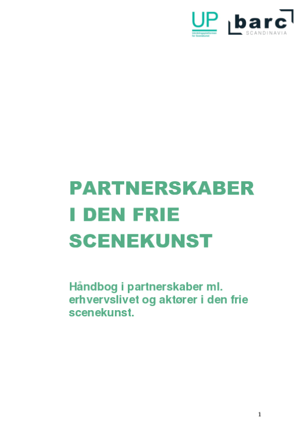 PARTNERSKABER ML ERHVERVSLIVET OG DEN FRIE SCENEKUNST Final 29 04 20 1 trukket